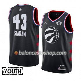 Camiseta Niños NBA Toronto Raptors Pascal Siakam 43 2019 All-Star Jordan Brand Negro Swingman